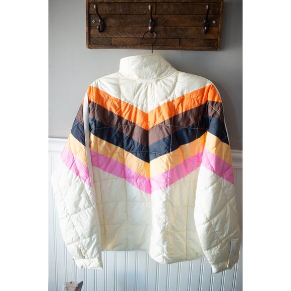 Free People Pippa Printed Packable Puffer Jacket Medium NEW - Picture 4 of 4